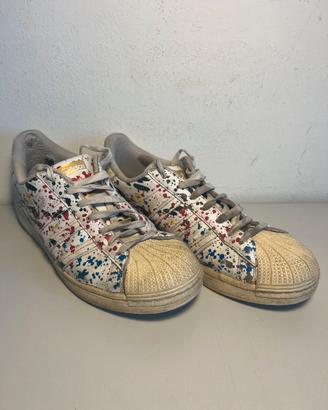 Adidas Superstar Sneakers scarpe Splashes Splatter