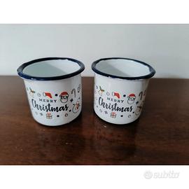 Coppia di tazze natalizie 