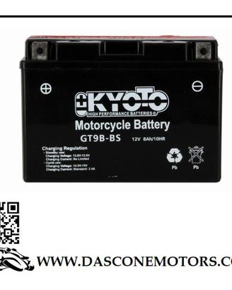 BATTERIA NUOVA GT9B-BS Tmax 2001 2007 Majesty R6 M