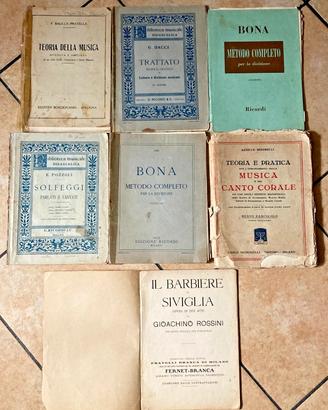 Rarità: 7 Metodi Musicali Vintage (1930-40) Bona..