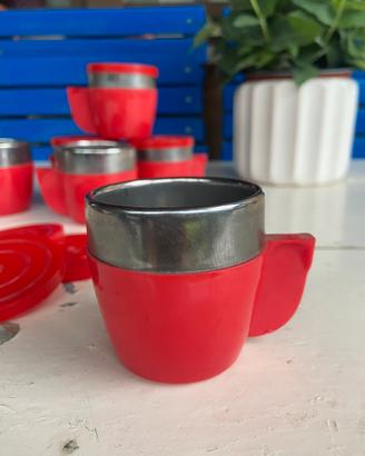 Set tazzine bar vintage anni 70