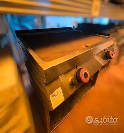 🔥 FRY TOP PROFESSIONALE – DESCO - ACCIAIO (GPL)