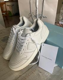 sneakers philippe model nice low blanc