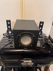 Sistema audio 2.1 per tv , lettori video e audio