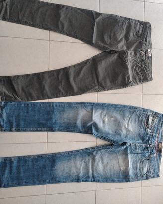 jeans pantaloni uomo tg 48 Alcott denim, coppia 