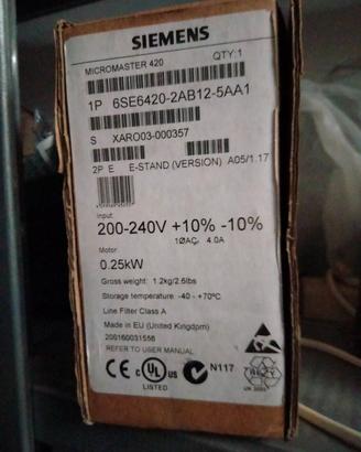 Inverter micromaster420 siemens