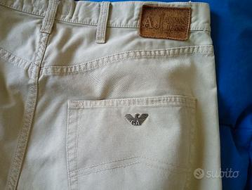 Armani jeans cotone beige Nuovi 