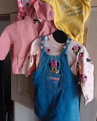 Set bimba tg 6-9 mesi 68 cm n. 5 articoli