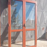 infissi alluminio colore legno