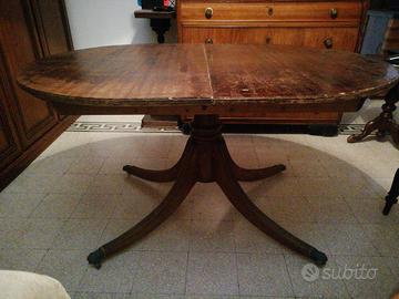 TAVOLO INGLESE VITTORIANO MOGANO 800