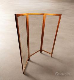 Specchio a tre ante da sartoria / separè vintage