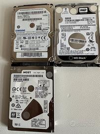 Hard Disk da 2,5 500gb