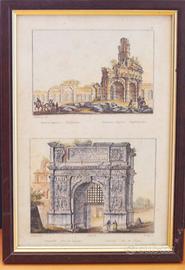 STAMPA ARCO DI TRAIANO ED ANFITEATRO DI CAPUA
