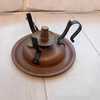 Antico Fornello in rame ferro combustibile Italy