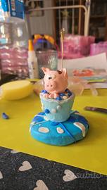 calamite e porta foto con pasta di fimo