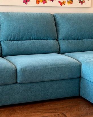 Divano Dondi Salotti , con Chaise loungue,e apertr