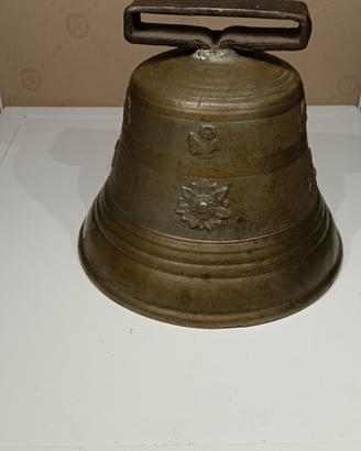 Campana vintage, in ottone, completa
