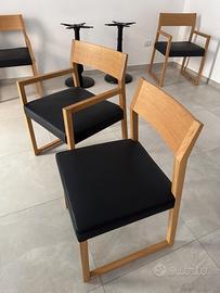 Sedie Cizeta LINEA 1001 in rovere – 16 disponibili