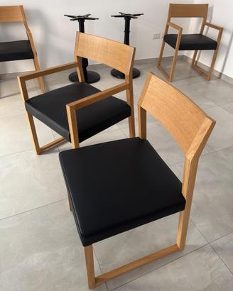 Sedie Cizeta LINEA 1001 in rovere – 16 disponibili