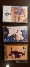 2 musicassette MADONNA + 1 LAURA PAUSINI 