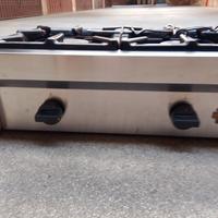 fornellone mobile a gas 2 fuochi 