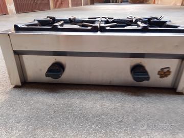 fornellone mobile a gas 2 fuochi 