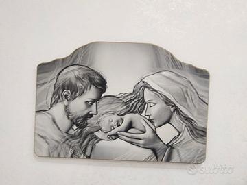 quadro in legno natività 