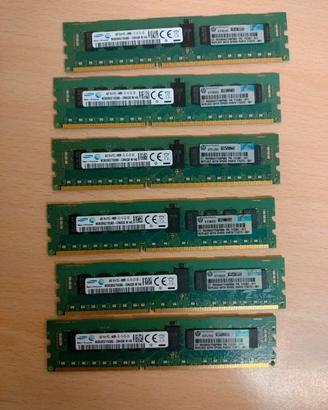 6 banchi ram Server HP/Samsung - 4GB - 24GB Totale