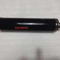scarico big tondo nero 50 cm universale moto auto