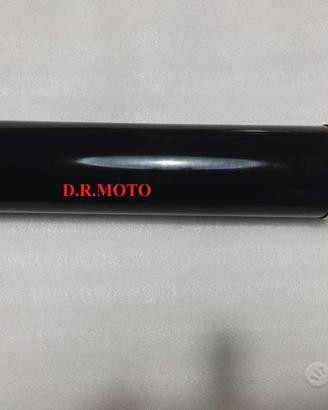scarico big tondo nero 50 cm universale moto auto