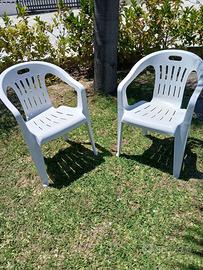 75 sedie da esterno in plastica
