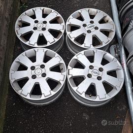 4 - CERCHI IN LEGA OPEL 6X15 4X100 ET49 CB 56,6