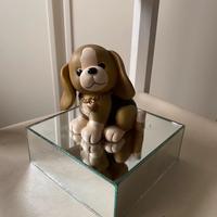 Salvadanaio a forma di cane ceramica