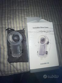 Insta360 x4 invisible dive case custodia subacquea