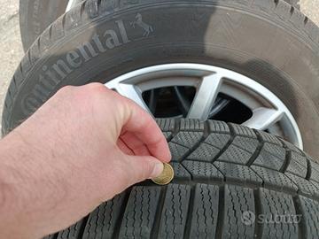 cerchi in lega BMW raggio 16 e gomme termiche 