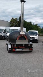 forno a legna su trailer