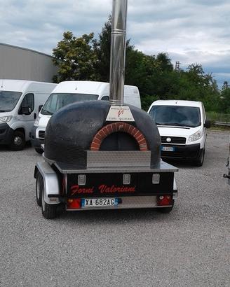 forno a legna su trailer
