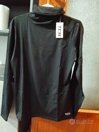 Maglia Corsa Donna Manica Lunga con Collo Alto 