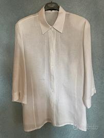 Camicia bianca in lino