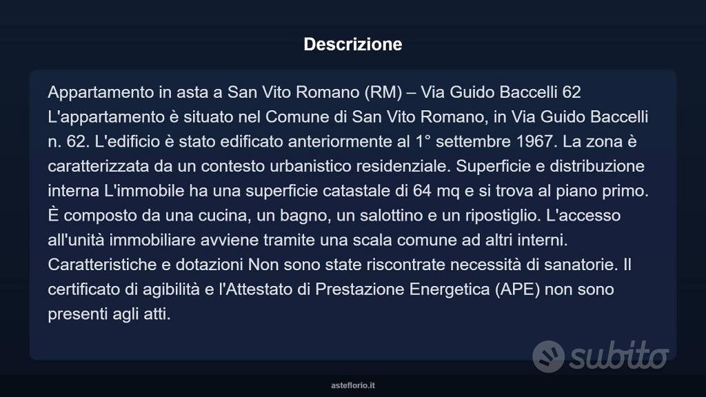 Appartamento – San Vito Romano, Roma Capitale - Vista 5
