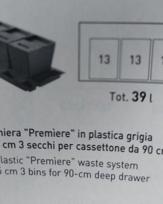 Pattumiera per cestone 90
