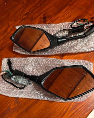 specchietti e frecce anteriori moto Morini ex cape