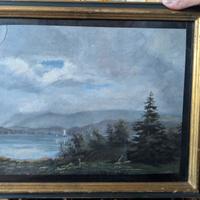 quadro dipinto a olio in cornice 