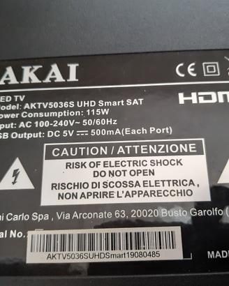 RICAMBI TV AKAI AKTV 5036S