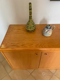 Credenza rovere chiaro con cassettiera centrale