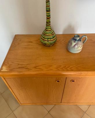 Credenza rovere chiaro con cassettiera centrale