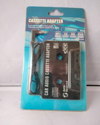 ADATTATORE CASSETTE MP3 CD MD DVD