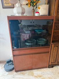 Vetrinetta moderna con ante in vetro fumè