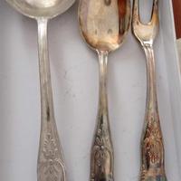 Servizio posate PLACCATE in argento 800