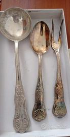 Servizio posate PLACCATE in argento 800